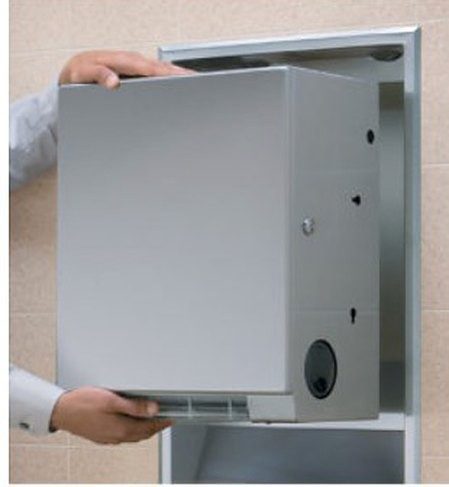 Semi-Recessed Mount Combo Towel/Waste Unit AX-BHC-1066