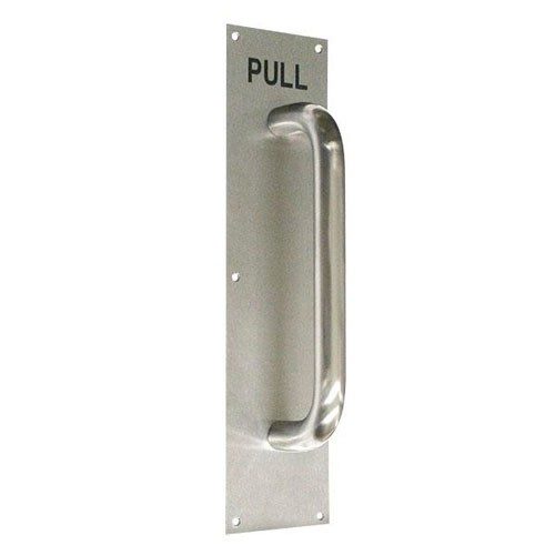 Stainless Steel Pull Plate with “Pull” Engraved 4” x 16” AX-DHA-1116