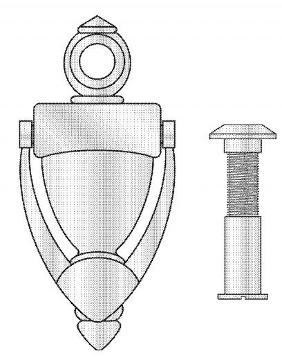 Solid Brass Door Knocker with 160˚ Door Viewer AX-DHA-1144