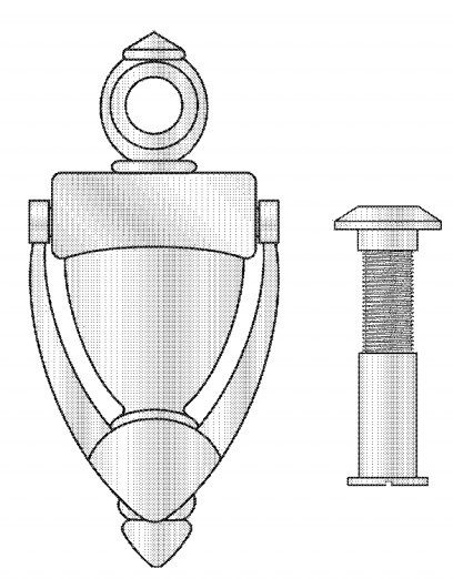 Solid Brass Door Knocker with 180˚ Door Viewer AX-DHA-1148