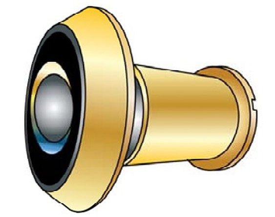 UL Brass Door Viewer 200˚ AX-DHA-1162