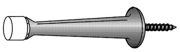 Solid Brass Rigid Door Stop AX-DHA-1190