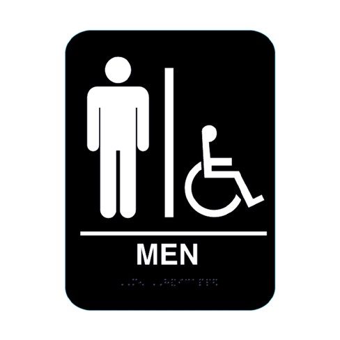 Men Handicap with Braille Pictogram AX-DHA-1228