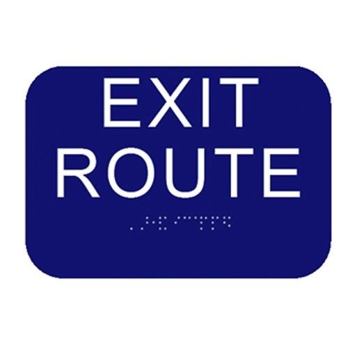 Exit Route with Braille Text AX-DHA-1246