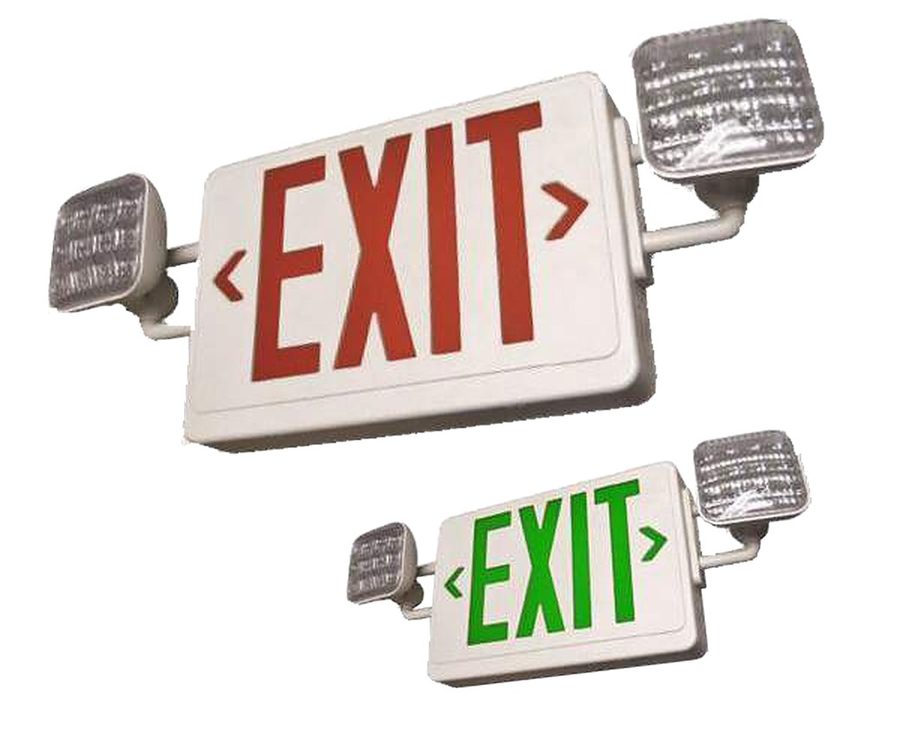 Thermoplastic LED Exit/Emergency Combo AXE1003