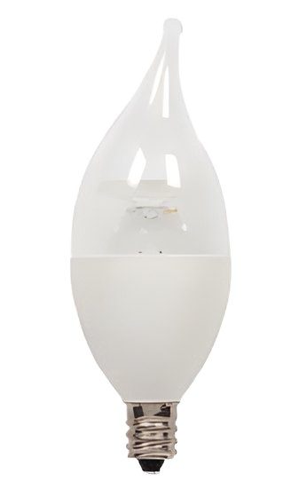 LED B11 Flame Tip Lamp, E12 Base LED060