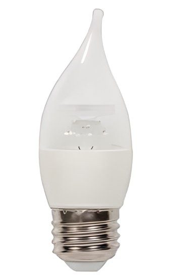 LED B11 Flame Tip Lamp, E26 Base LED062