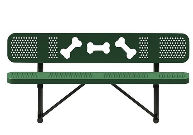 Dog Themed Bone Bench AX-472012