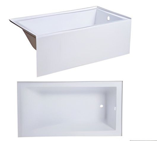 Bathtub, Acrylic Reinforced with Fiberglass AX-PBT-105-60X30