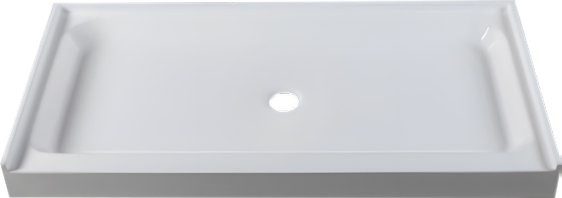 Shower Pan, Acrylic Composite Center Drain AX-PSB-4020-60X30
